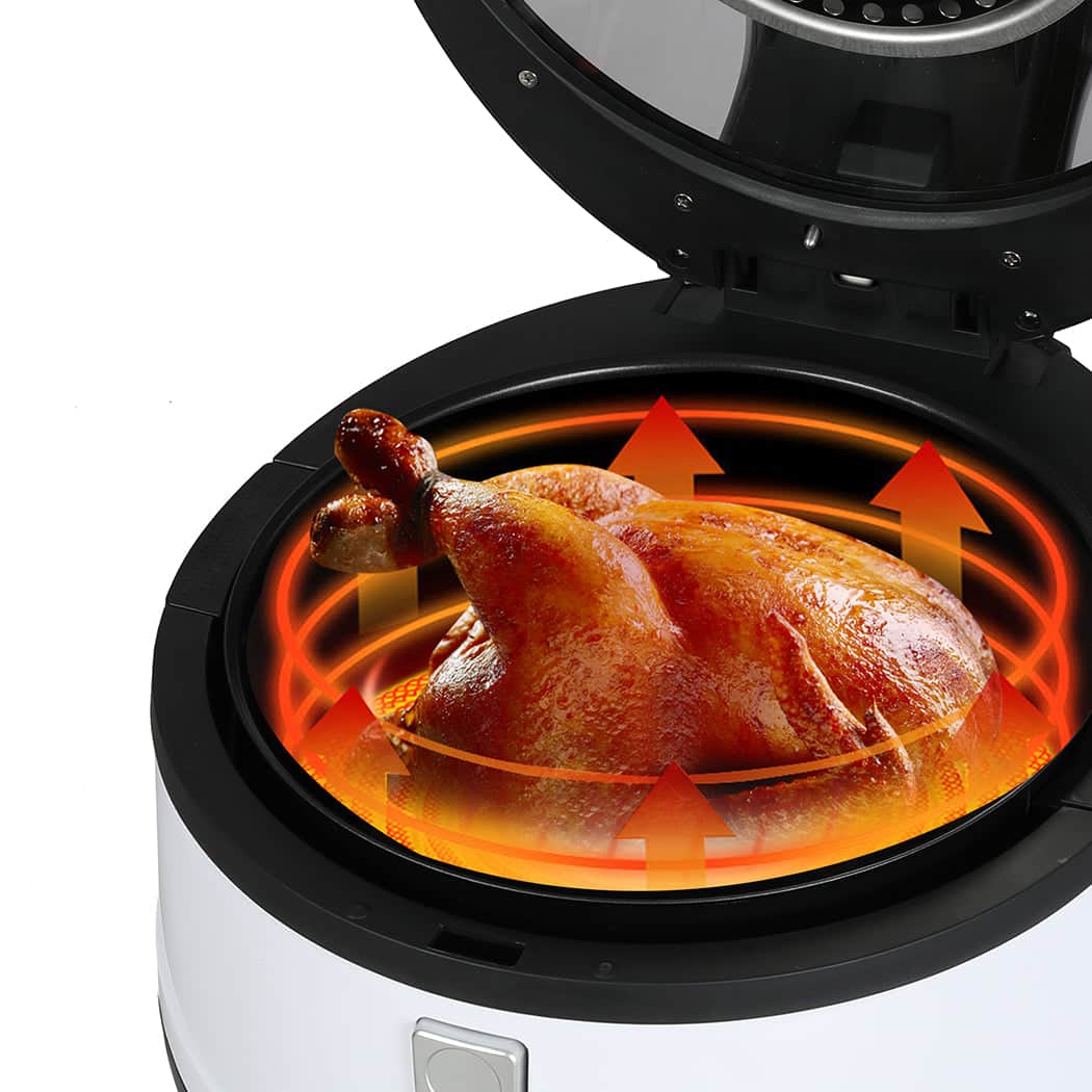 Contemporary 12L Air Fryer Convection Oven White Colour  Soft Cushion