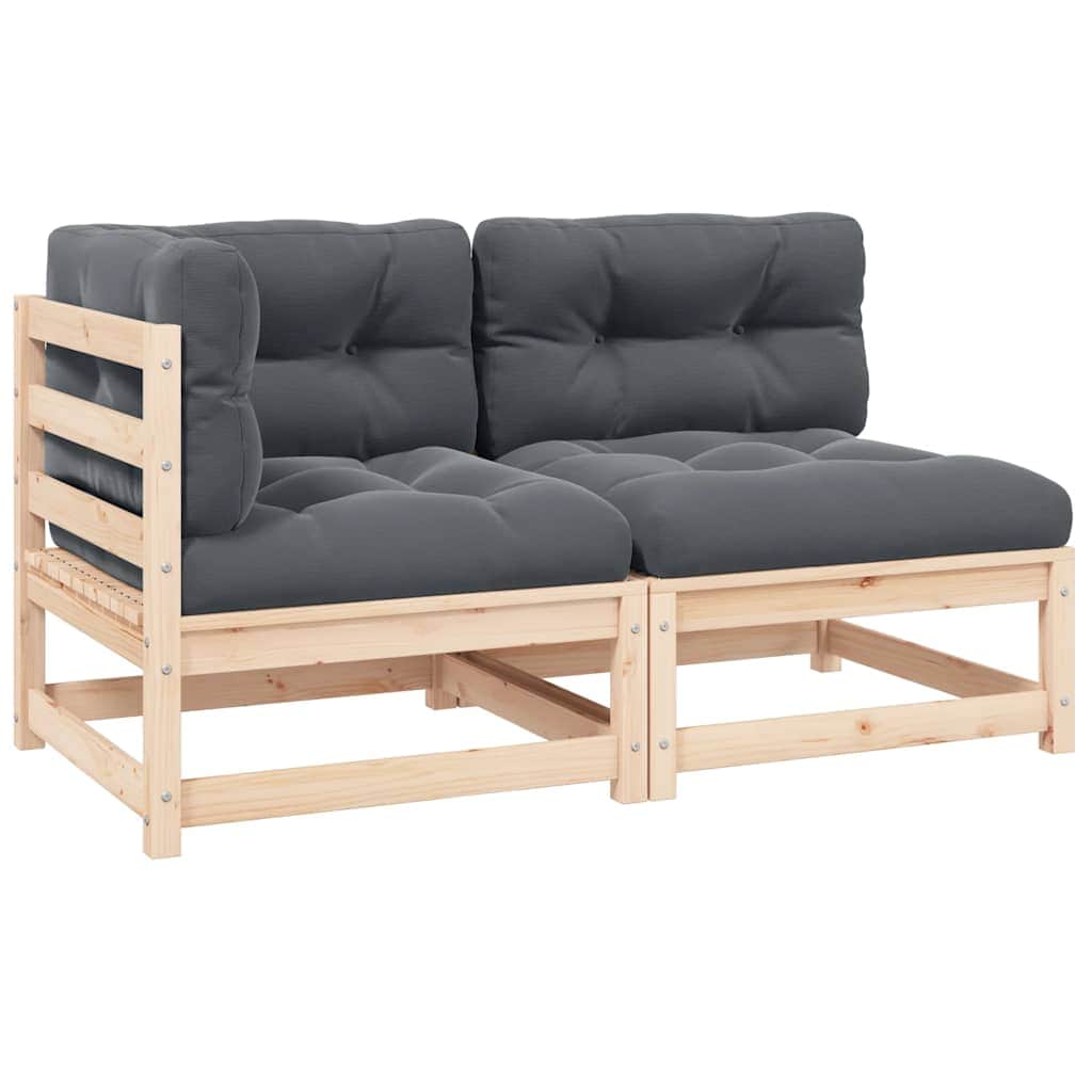 Contemporary 2 Piece Garden Lounge Set Patio Setup Modern Living