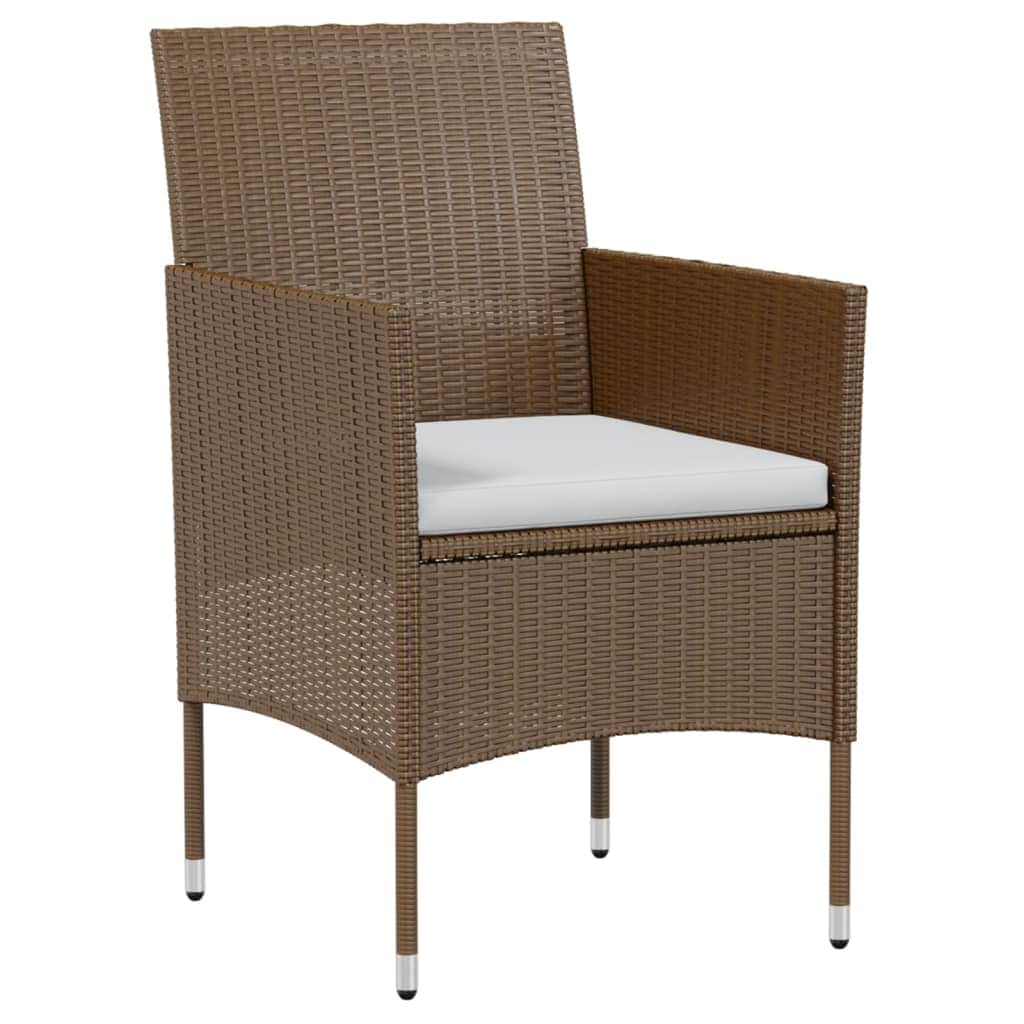 Contemporary 3 Piece Garden Dining Set Relaxing Seating Home Comfort
