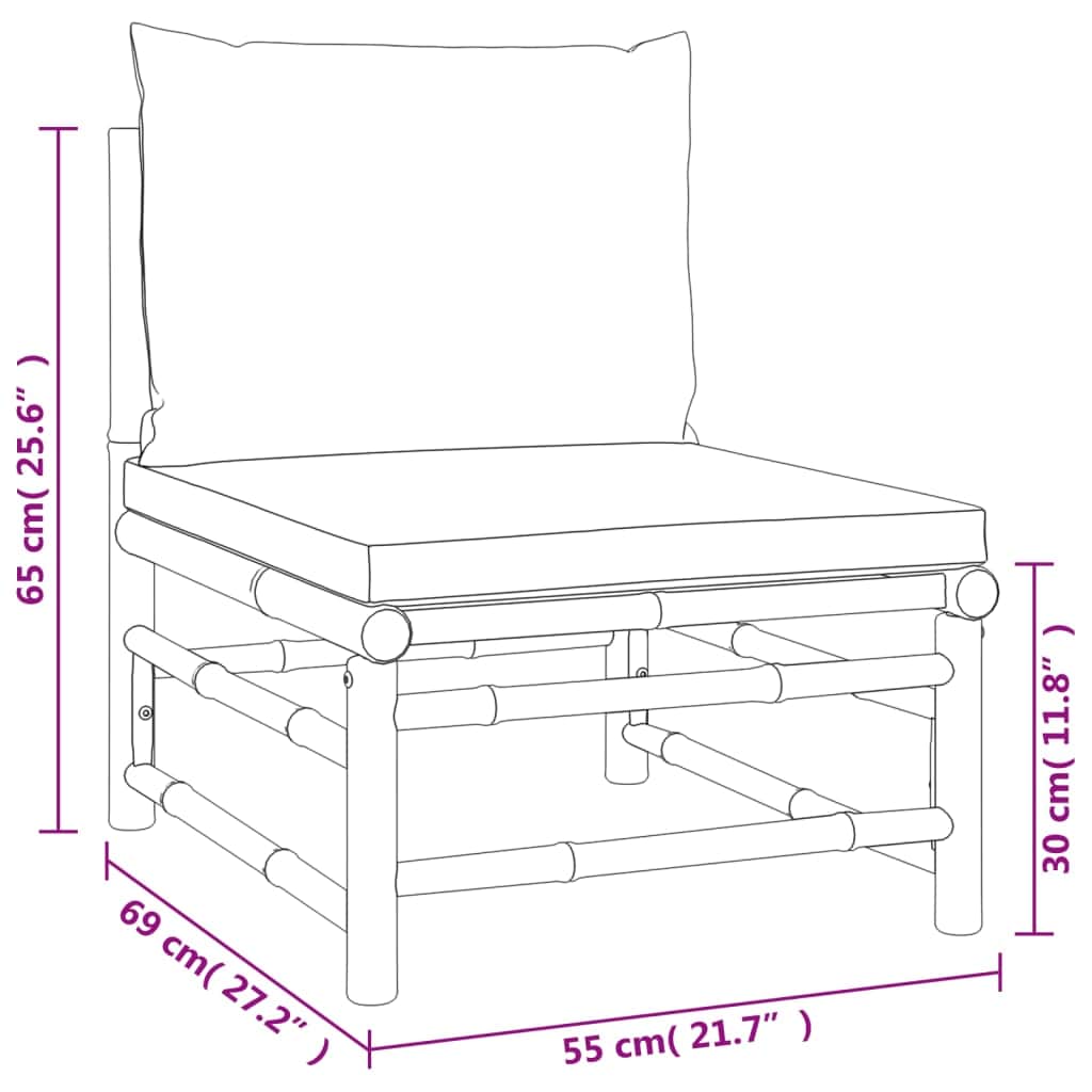 Contemporary 3 Piece Garden Lounge Set Patio Setup Urban Style