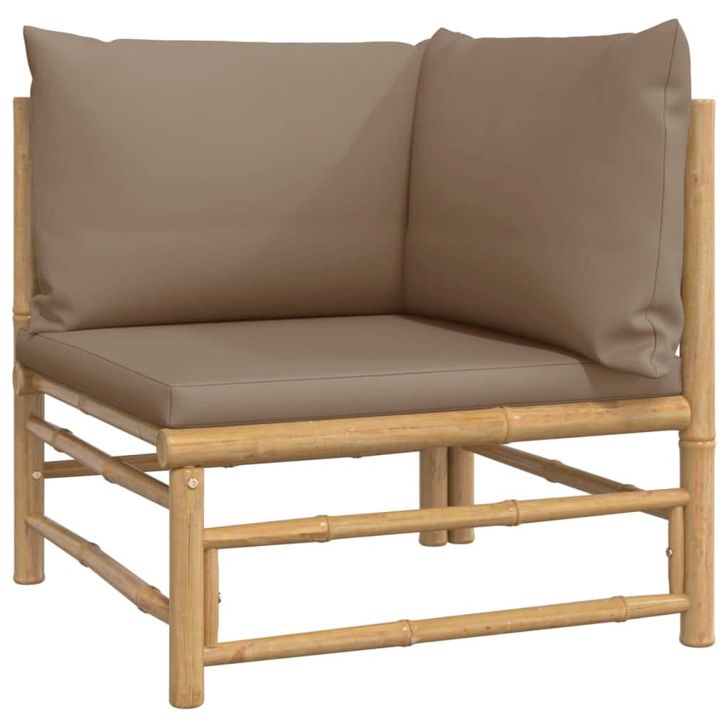 Contemporary 3 Piece Garden Lounge Set Patio Setup Urban Style