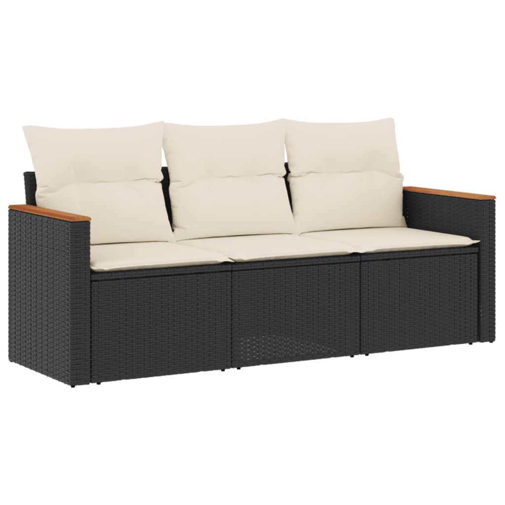 Contemporary 3 Piece Garden Sofa Set Living Space Upgrade Home Comfort