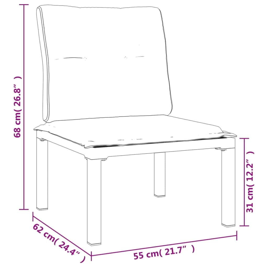 Contemporary 4 Piece Garden Lounge Set Lounge Area Modern Living