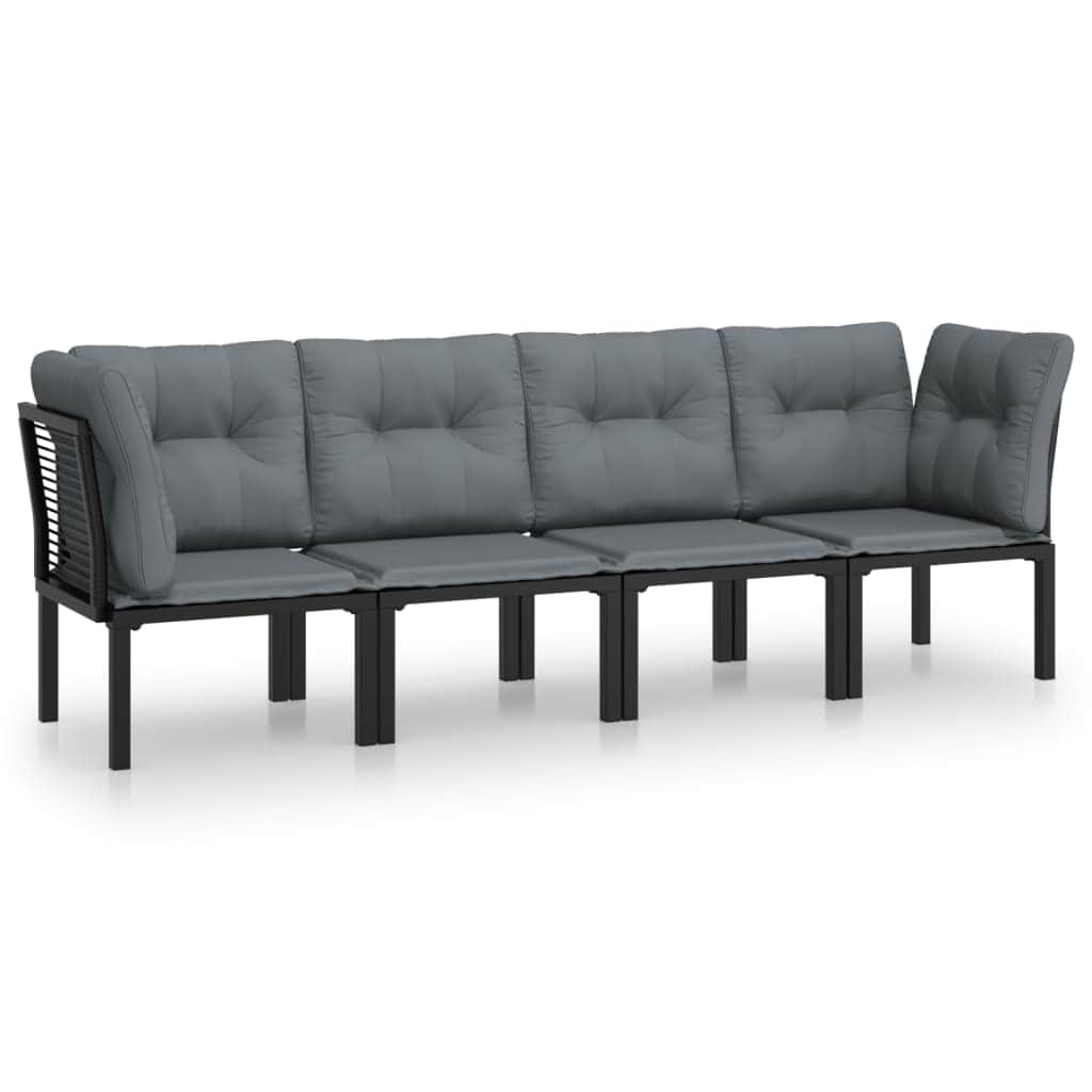 Contemporary 4 Piece Garden Lounge Set Lounge Area Modern Living