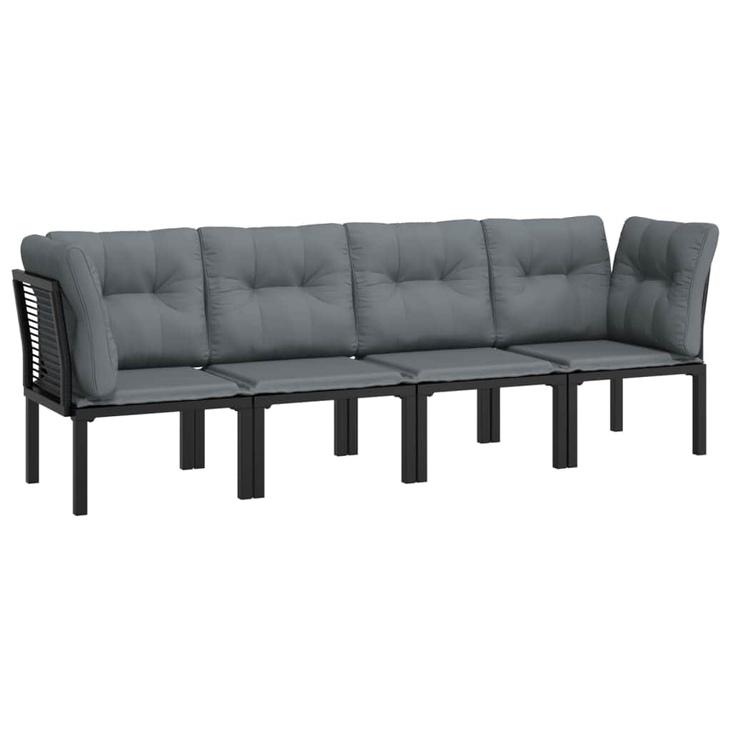 Contemporary 4 Piece Garden Lounge Set Lounge Area Modern Living