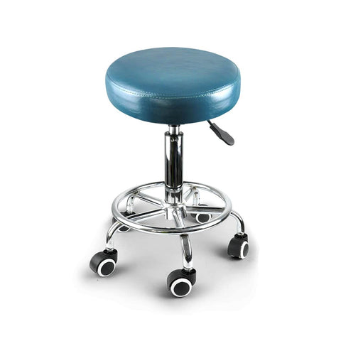 Contemporary 4x Barstool Swivel Salon Hairdressing  Wood Finish