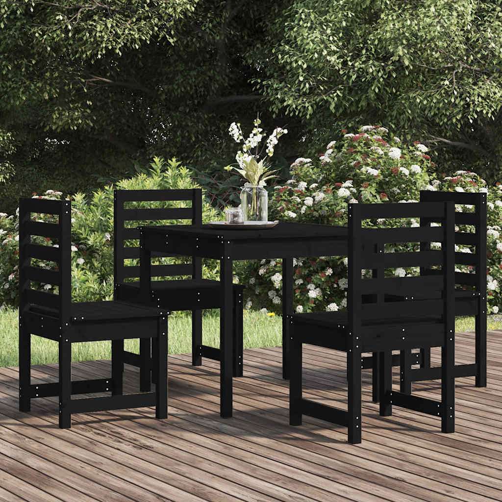 Contemporary 5 Piece Garden Dining Set Patio Setup Outdoor Living