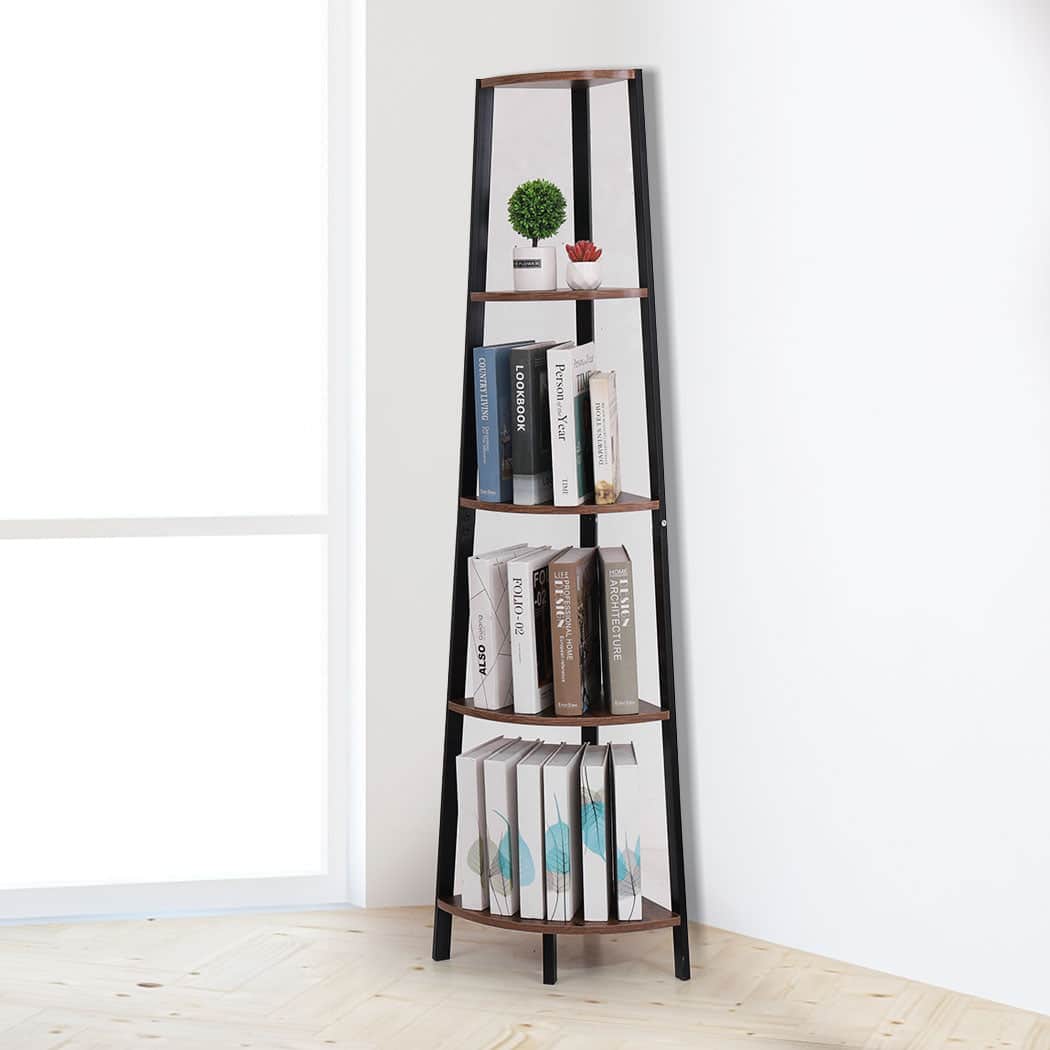 Contemporary 5 Tier Corner Shelf Industrial  Soft Cushion Classic