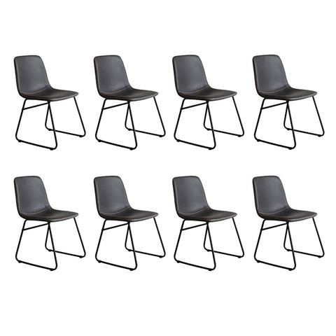 Contemporary 8x Dining Chairs Kitchen Table  Easy Assembly Classic