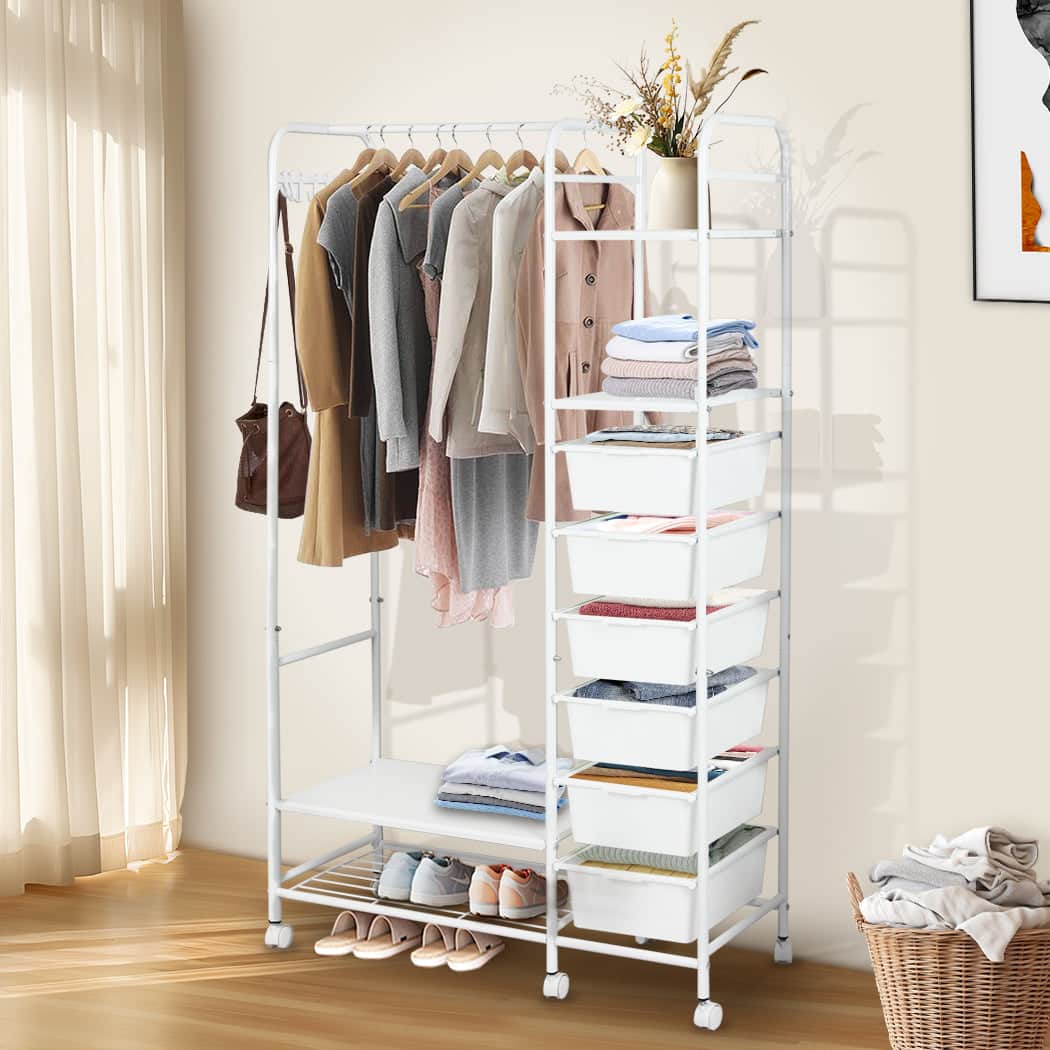Contemporary 94CM Clothes Rack Stand Heavy Duty Hanging  Adjustable