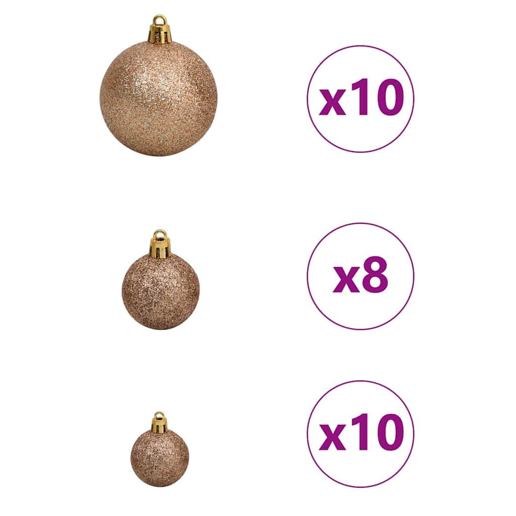 Contemporary Artificial Christmas Tree Green 180cm PVCSteel and Plastic