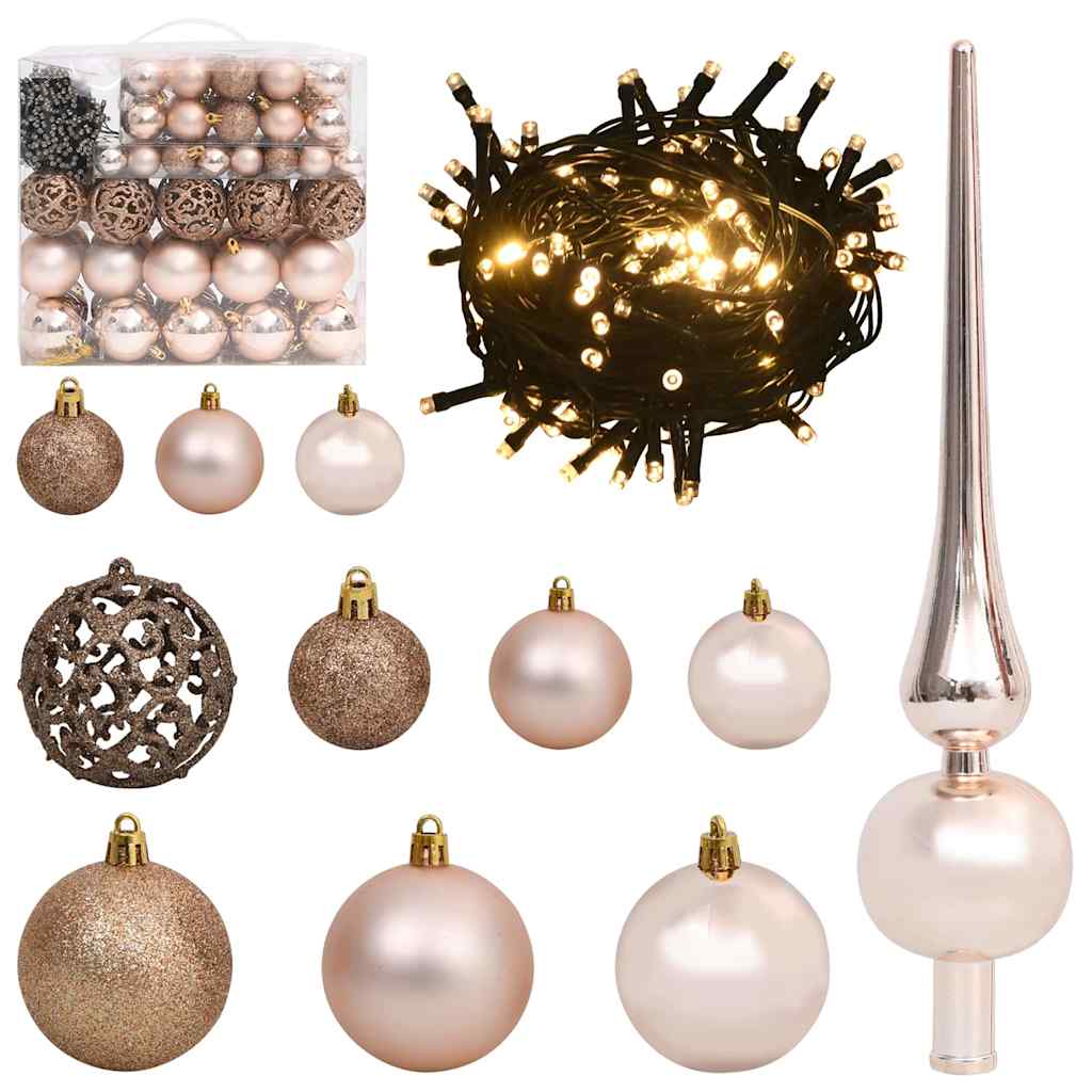 Contemporary Artificial Christmas Tree Green 180cm PVCSteel and Plastic