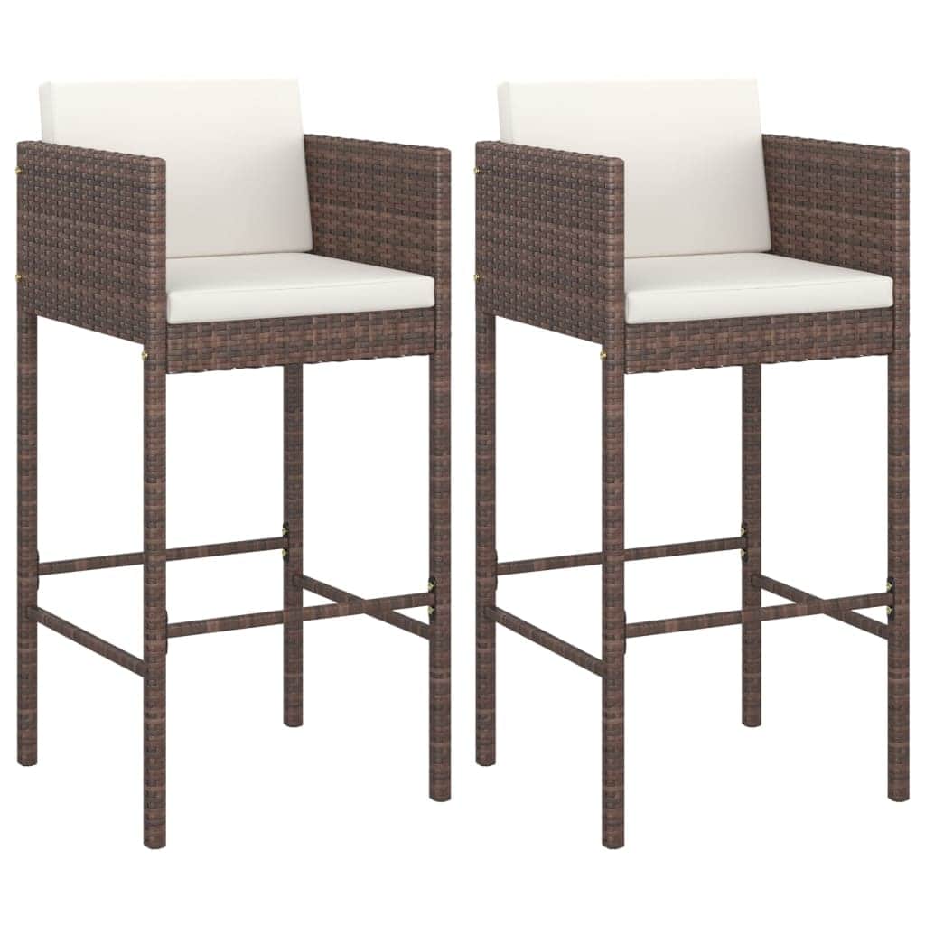 Contemporary Bar Stools 2 pcs with Home Decor Accent Garden Leisure