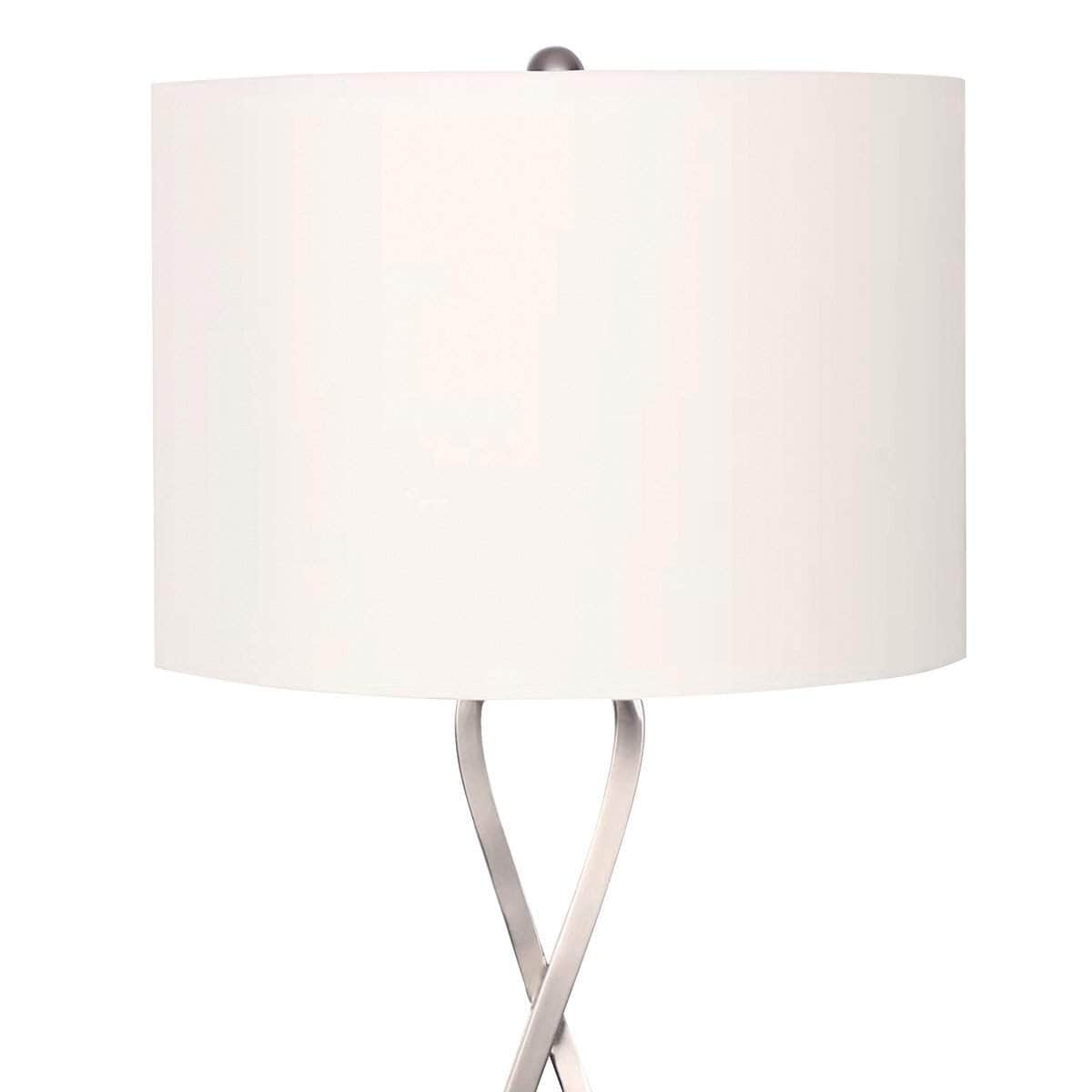 Contemporary Brilliance Nickel Finish Table Lamp