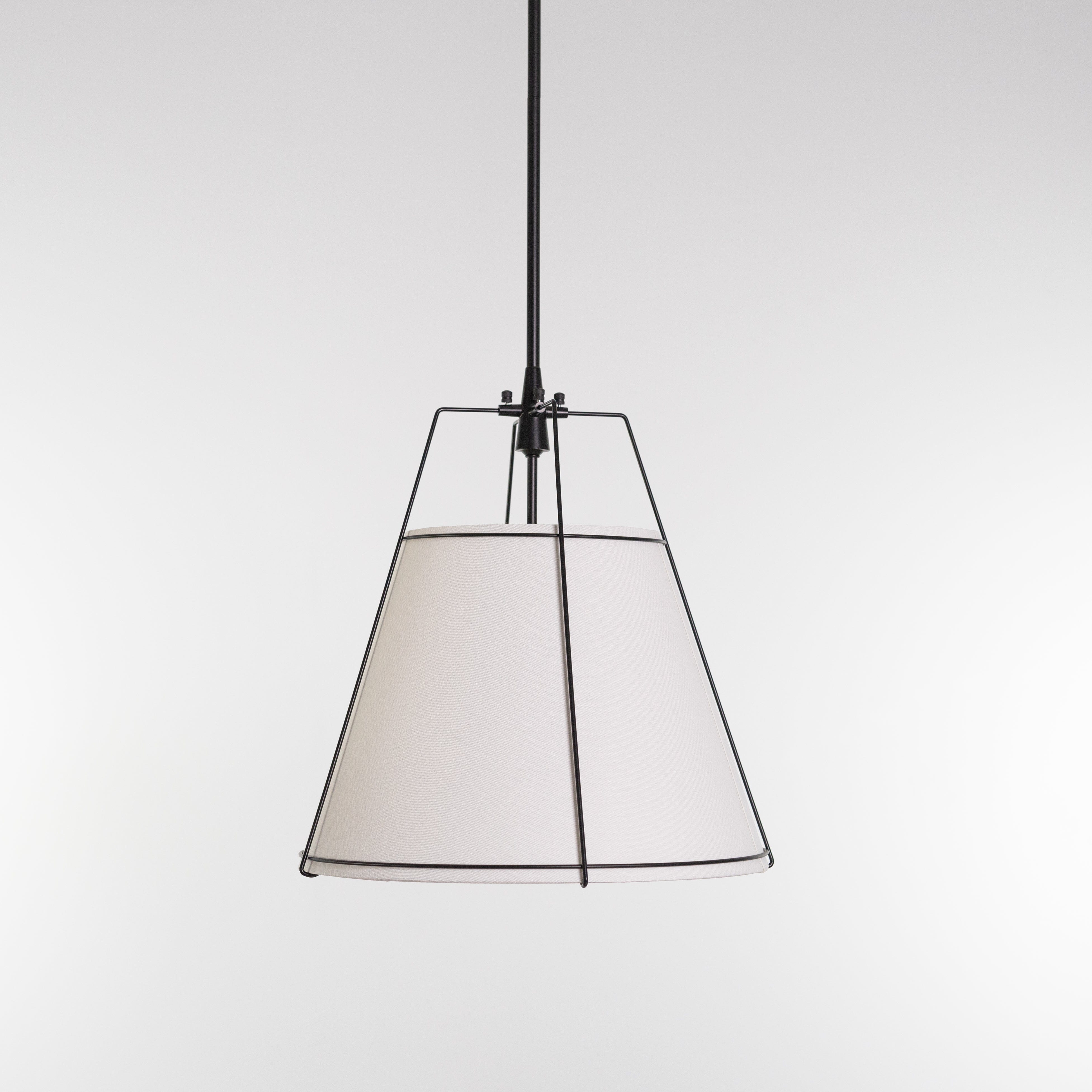 Contemporary Chic: Pendant Light with Gold Hardware