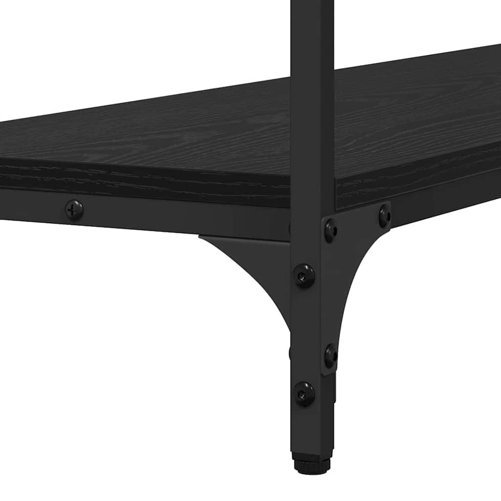 Contemporary Console Table Black oak Engineered wood - High Quality