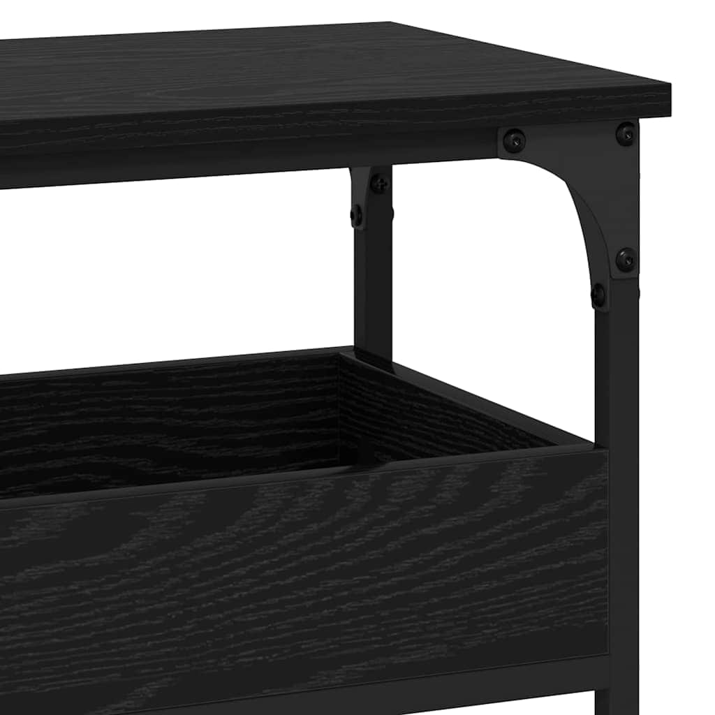 Contemporary Console Table Black oak Engineered wood - High Quality