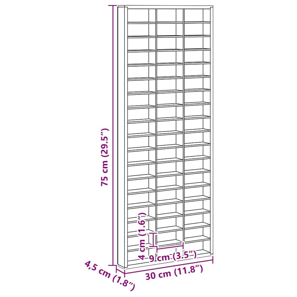 Contemporary Display Case Brown  Engineered wood - Durable
