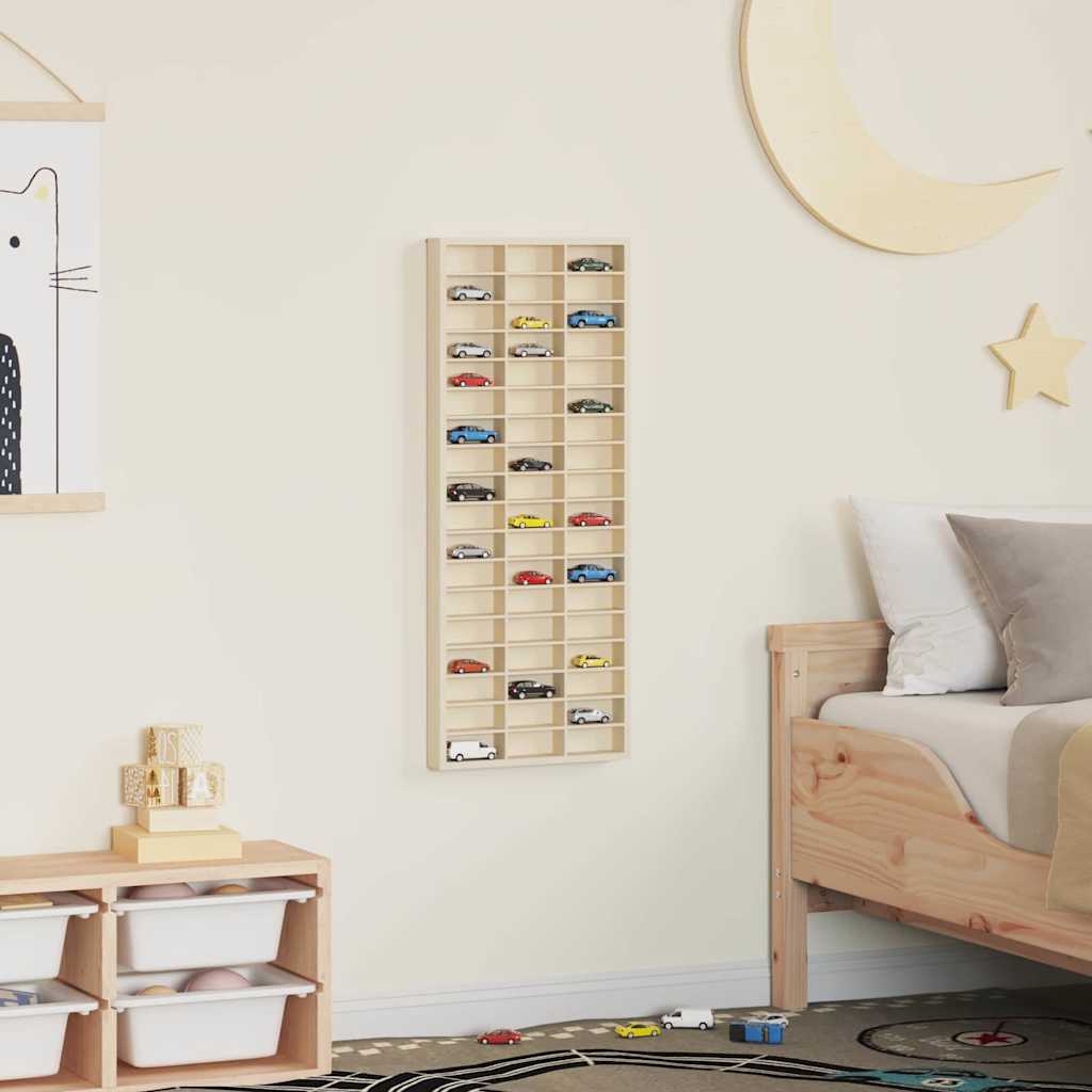 Contemporary Display Case Brown  Engineered wood - Durable