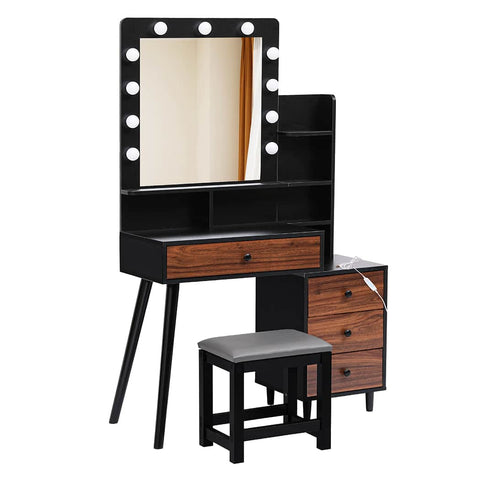 Contemporary Dressing Table Stool Set  Comfortable Design Classic
