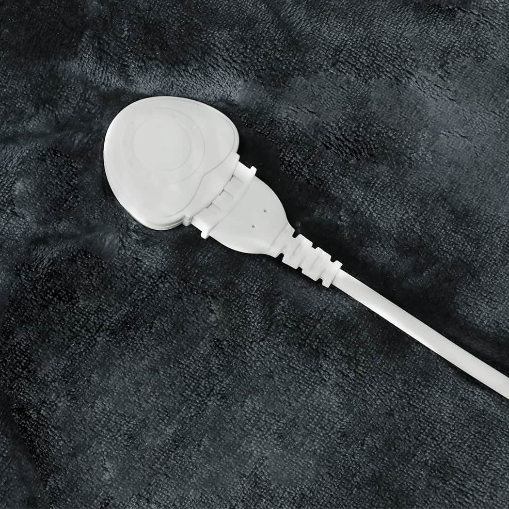 Contemporary Electric Throw Blanket Heated Timer Bedding Washable