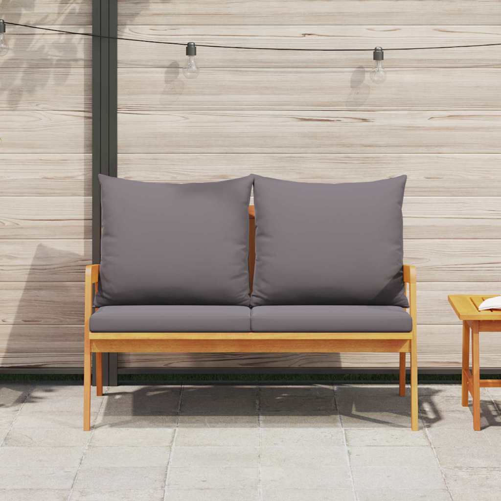 Contemporary Garden Bench with Cushion Oil Home Decor Accent Urban Style
