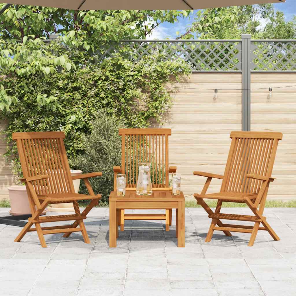Contemporary Garden Chairs 3 pcs Solid Patio Setup Patio Relax