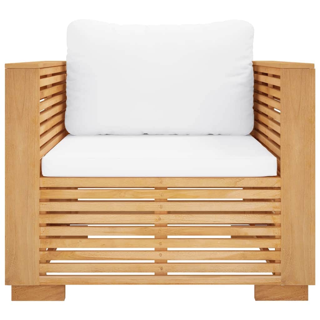 Contemporary Garden Sofa Chair with Cream Outdoor Retreat Outdoor Living