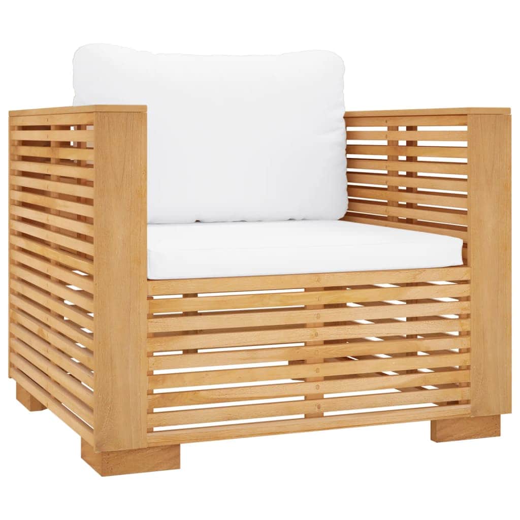 Contemporary Garden Sofa Chair with Cream Outdoor Retreat Outdoor Living