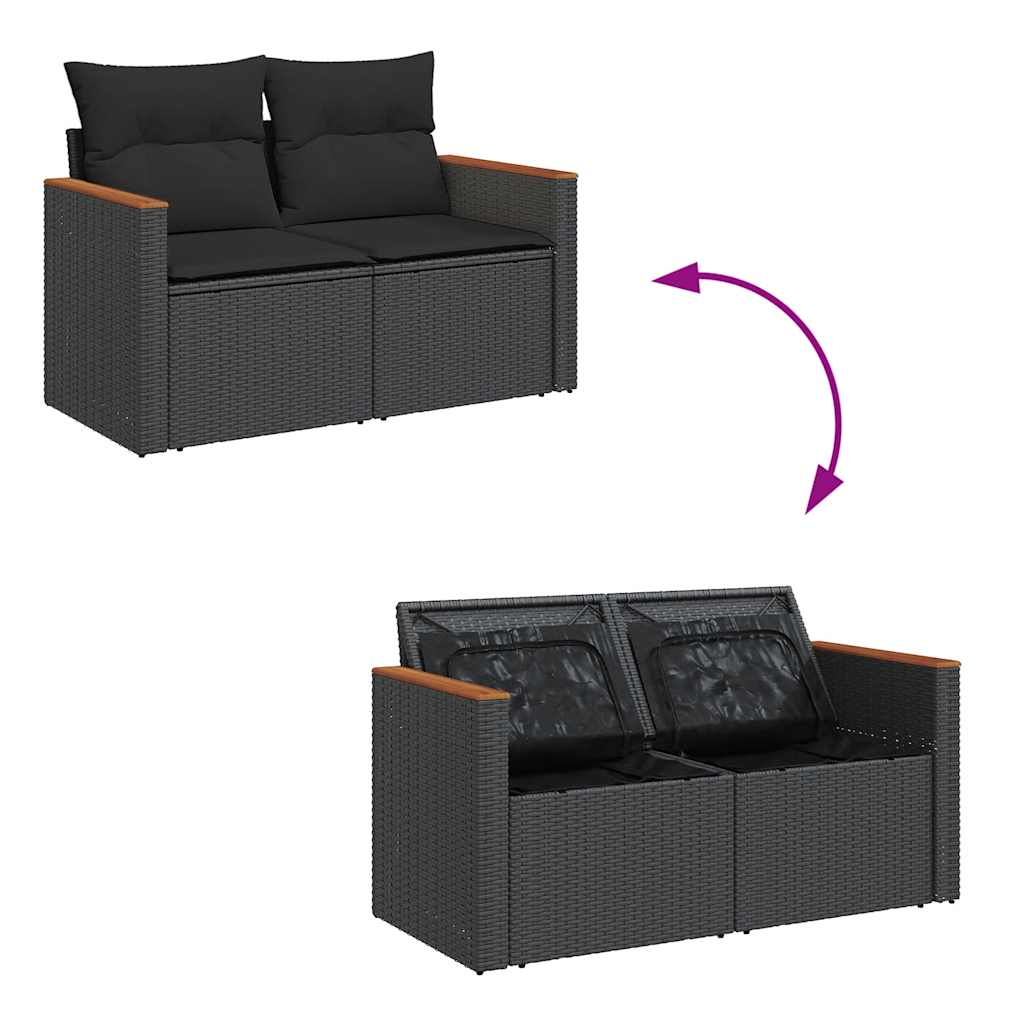Contemporary Garden Sofa with Cushions 2-seater  Indoor Outdoor Use Essentials