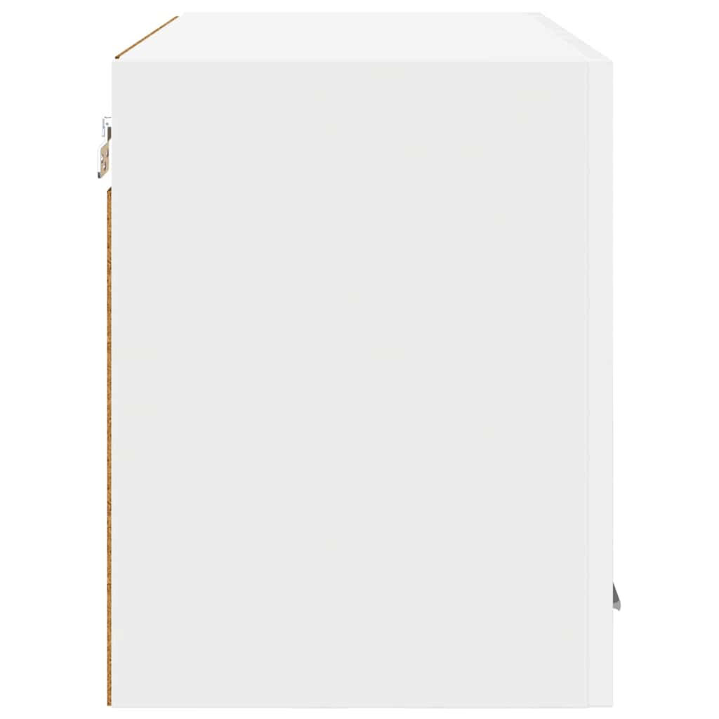 Contemporary Hanging Cabinet Riga White Engineered Wood