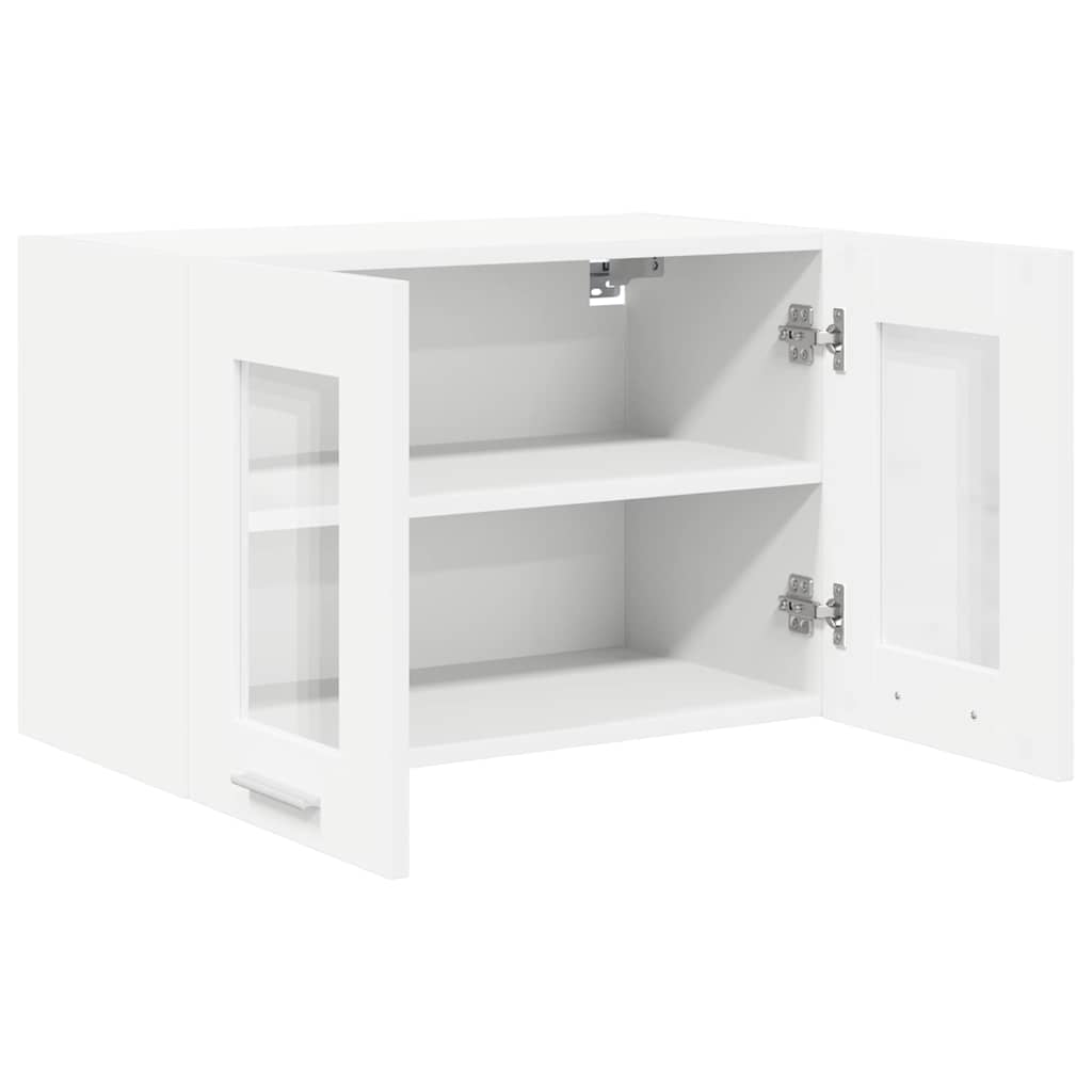 Contemporary Hanging Cabinet Riga White Engineered Wood