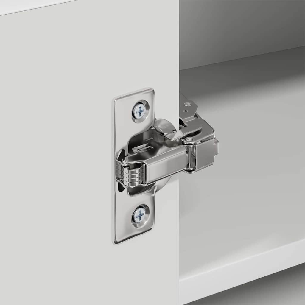 Contemporary Hanging Cabinet Riga White Engineered Wood - Premium