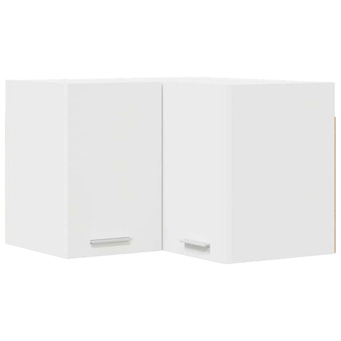 Contemporary Hanging Cabinet Riga White Engineered Wood - Premium