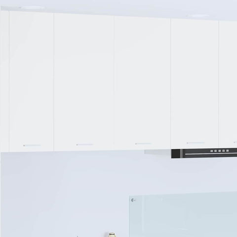 Contemporary Hanging Cabinet Riga White Engineered Wood - Sturdy