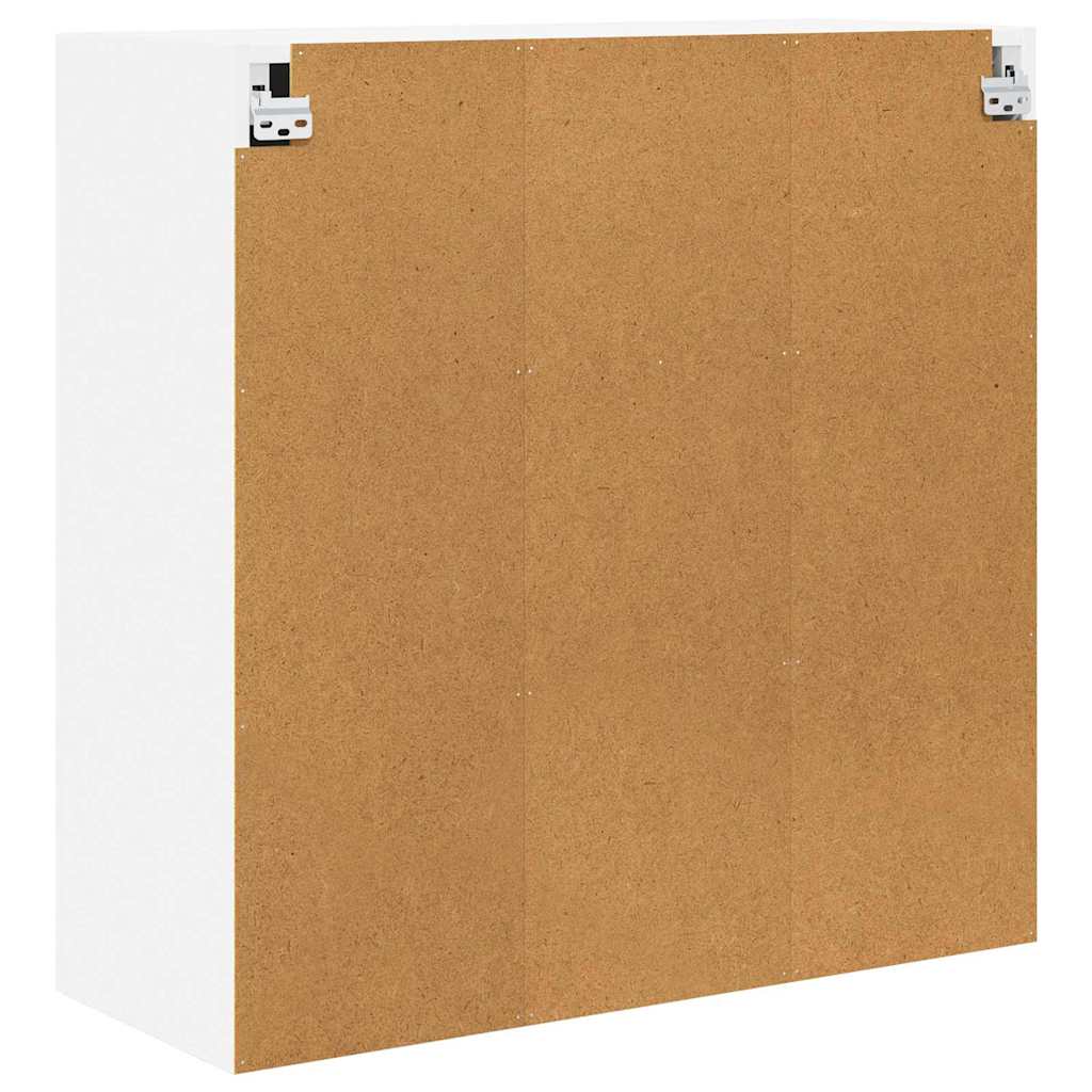 Contemporary Hanging Cabinet Riga White Engineered Wood - Sturdy