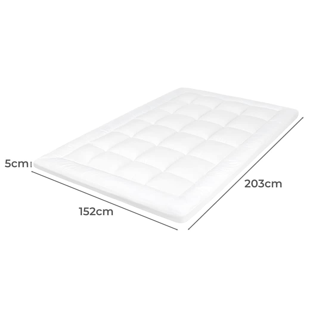 Contemporary Mattress Topper Pillowtop Cover Bed Protector Queen
