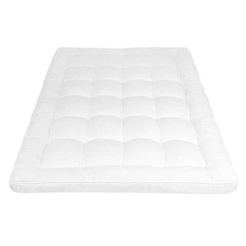 Contemporary Mattress Topper Pillowtop Cover Bed Protector Queen