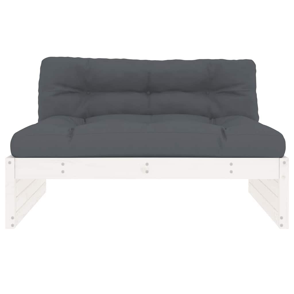 Contemporary Middle Sofa White 120x80 cm Outdoor Retreat Essentials
