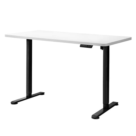 Contemporary Motorised Standing Desk Adjustable 140cm White 1000x 1MM