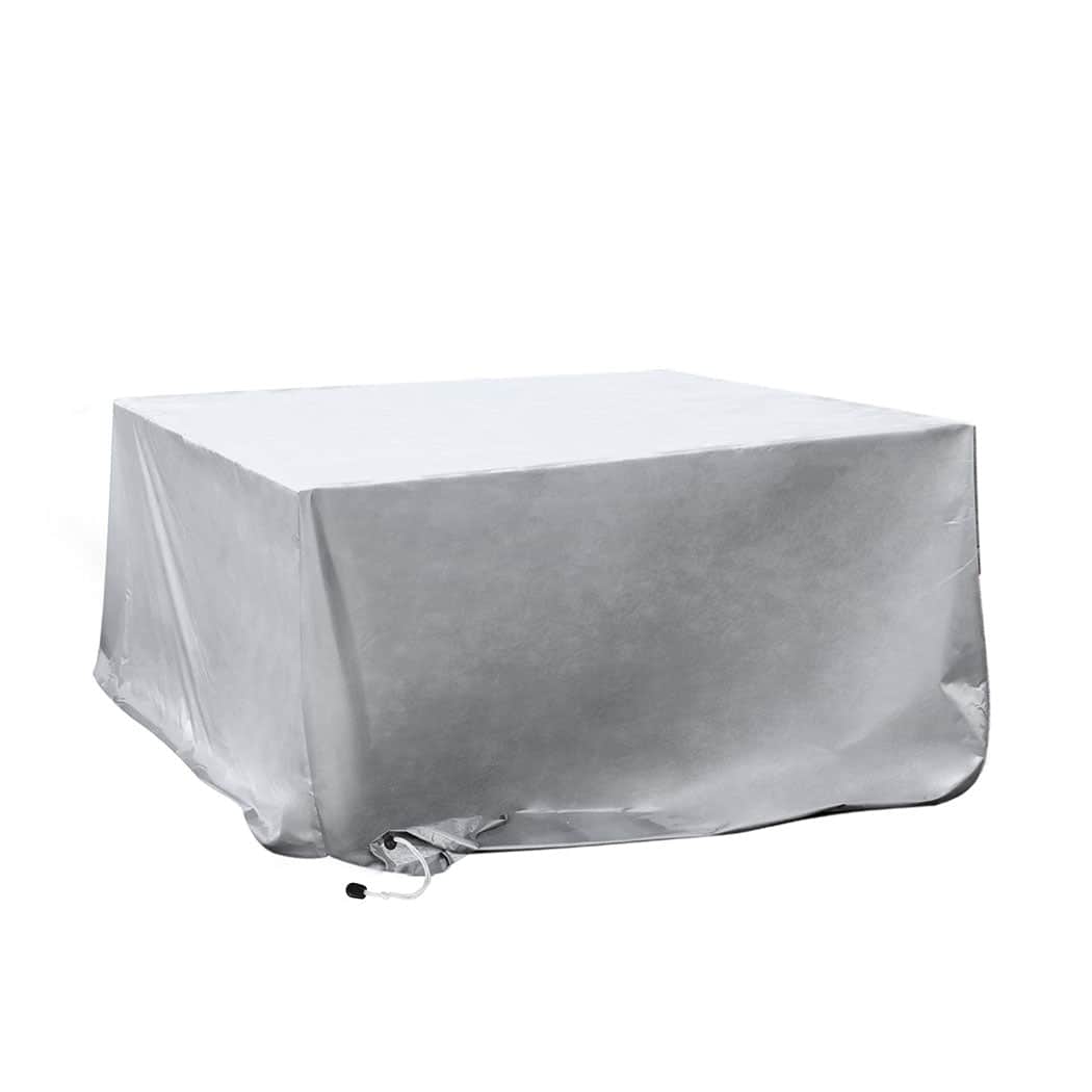 Contemporary Outdoor Furniture Cover Waterproof Silver 30cm Extension