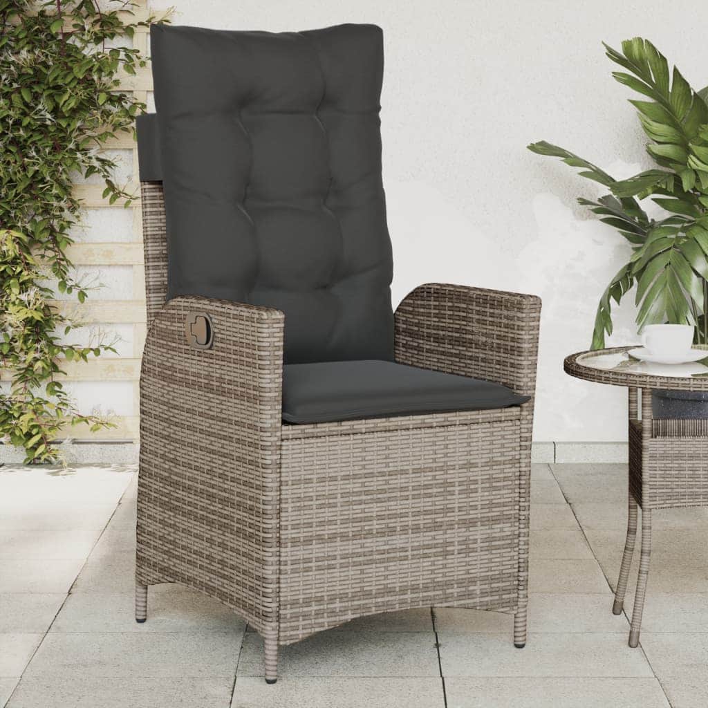 Contemporary Reclining Garden Chairs 2 pcs Garden Gathering Modern Living
