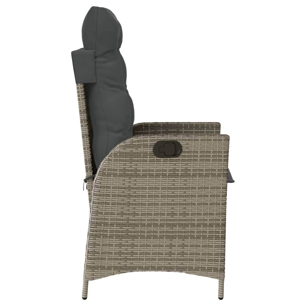 Contemporary Reclining Garden Chairs 2 pcs Garden Gathering Modern Living