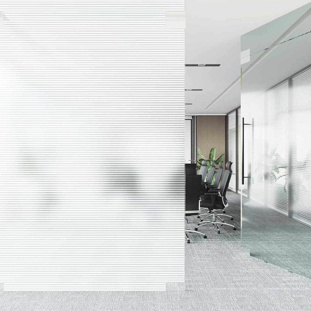 Contemporary Self-adhesive Window Film Frosted stripes PVC - Designer