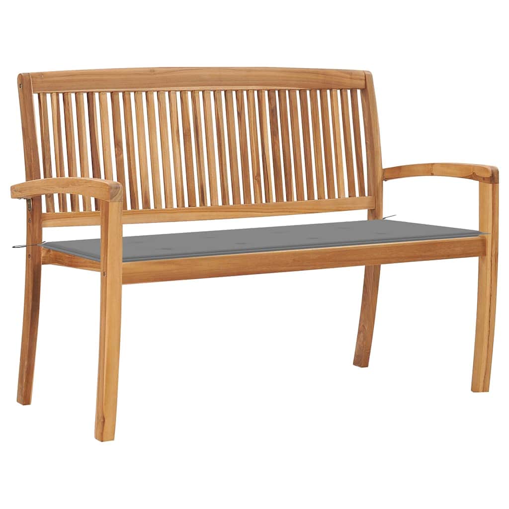 Contemporary Stacking Garden Bench with Cushion Home Use Home Comfort