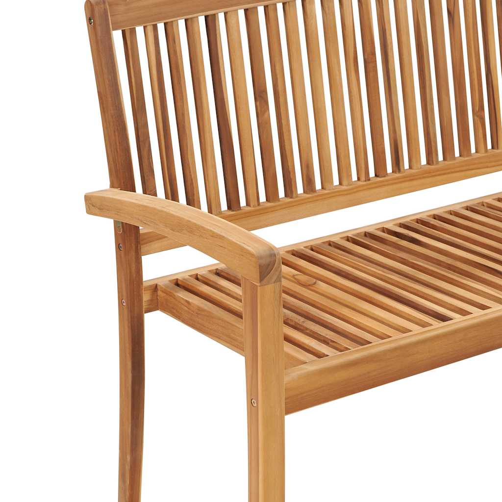 Contemporary Stacking Garden Bench with Cushion Home Use Home Comfort