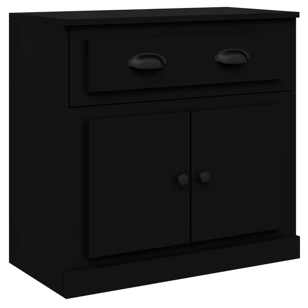 Contemporary Trio of White Engineered Wood Sideboards