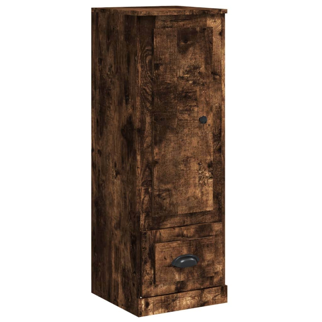 Contemporary White Highboard in Engineered Wood