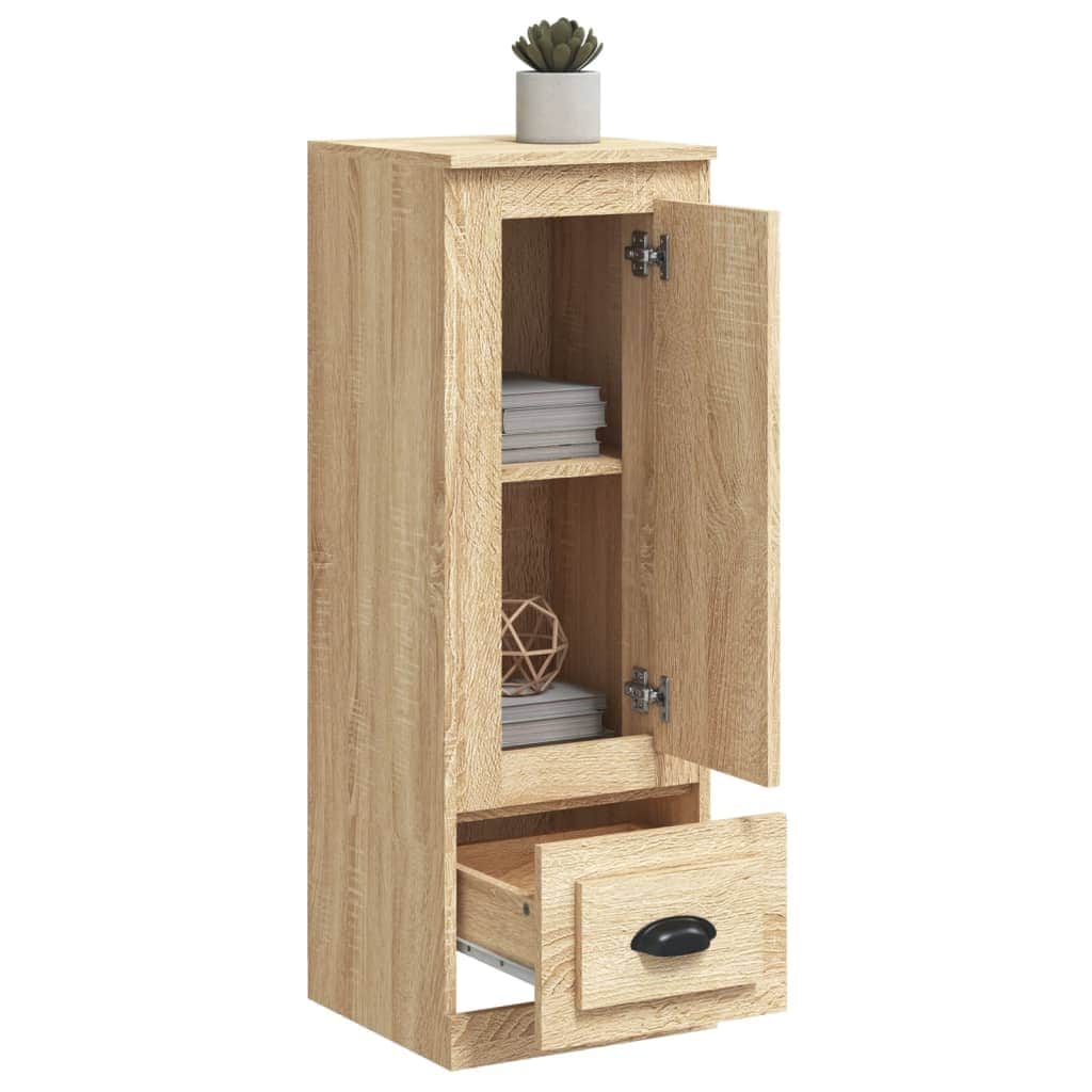Contemporary White Highboard in Engineered Wood