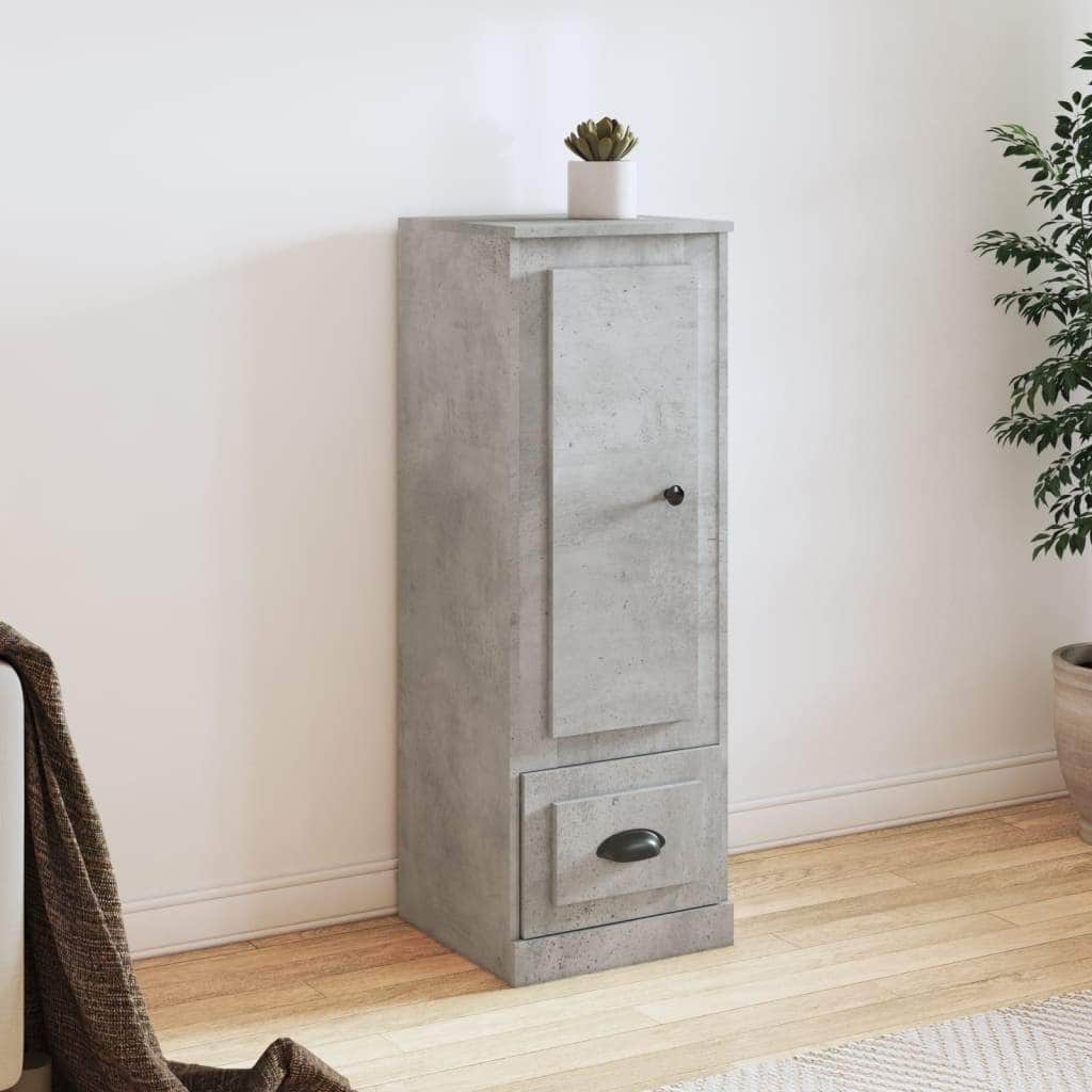 Contemporary White Highboard in Engineered Wood
